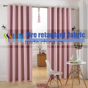 Permanent Flame Retardant Fabric Brocade Window Curtain Factory Price Curtain