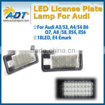 2 LED License Plate Light For Audi A3 A4 B6 B7 A6 A8 Q7 (Fits for Audi Q7)