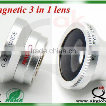 3 in 1 Lens for Iphone Lens Mobile Phone Lens Fisheye+marco+wide General Use photo-3
