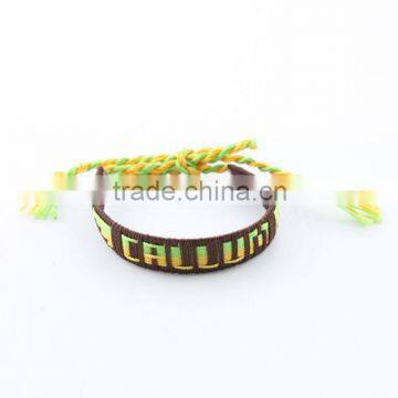 hot sell!!! bracelet fashion ,letter colorful slik women bracelet in summer