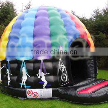 2015 new designed colorful disco inflatable tent, colorful inflatable dome tent