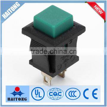 2pin blue square head flashlight push button switch with short body
