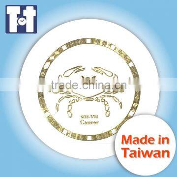 Adhes Metal Label Gold Foil Sticker Designed