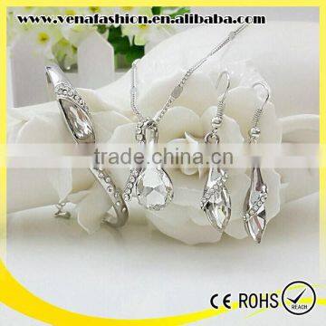 Artificial Imitation Diamond Jewelry Set, Gold Jewelry Sets photo-3