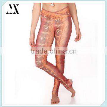 Sleek Fit And Seamless Soft V Cut Waistband Custom Woman Leggings For Hot Yoga And Running