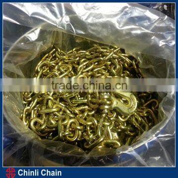 ASTM Chains With Clevis Grab Hook On Both End,Ratched Type load binder ,G43 Lashing chain