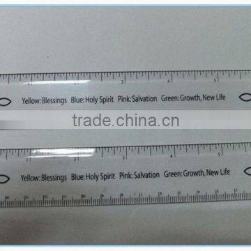 2015 Wholesale Cheap School Plastic Ruler Cheap Plastic Ruler 15cm With Logo Printing photo-4