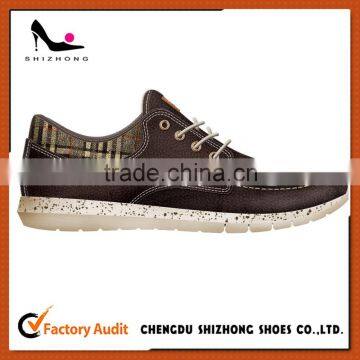 men's comfortable casual shoe with leather upper, factory price top selling casual shoe, high quality men's leather causal shoe