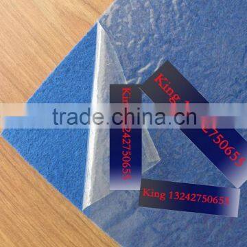 Exhibition Carpet blue color with protective film surface fireproof carpet