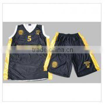 100% Polyester 11/1 Mesh Orange Basketball Uniform photo-3
