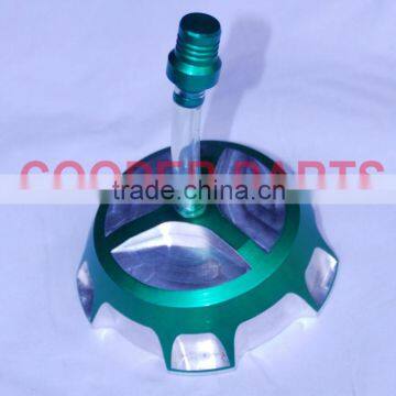 Green/Silver Alloy CNC Fuel Tank Cap with Vent Valve,Dirt bike Parts