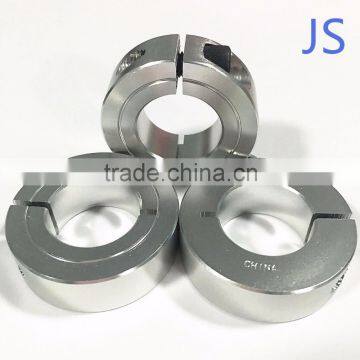 Single split shaft locking collars,one-Piece Clamp-On Shaft Collars aluminum