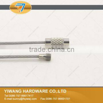 Outdoor Hiking Transparent Stainless Steel Wire Key Ring Cable Keychain photo-3