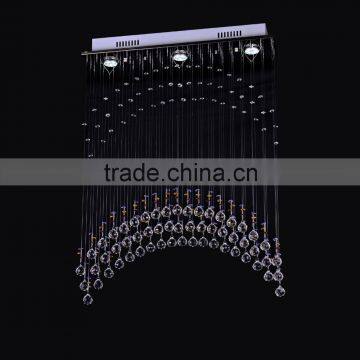 China Guzhen Modern crystal Pendant light,modern LED Pendant Lighting