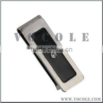 Trendy Stainless Steel Double Sided Money Clip