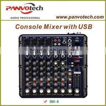 Panvotech 4 channel karaoke echo mixer with USB SM-4