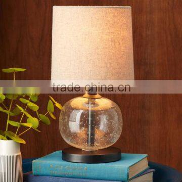 11.22-13 Glass act Clear Mini Abacus Table Lamp a glamorous statement piece on desks or consoles