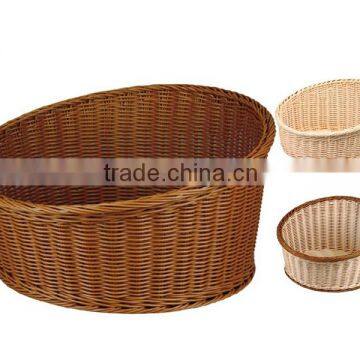 Plastic rattan ladder-shaped bread basket