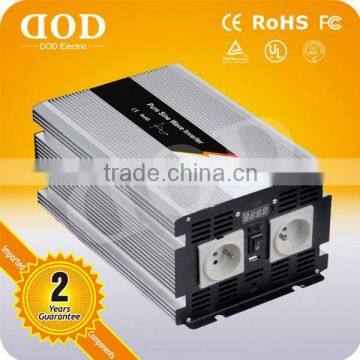 Hot selling pure sine wave dc 12v to ac 220v inverter inverter with battery charger 1500va