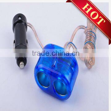 Blue Car Power Adapter Car Cigarette Charger Socket