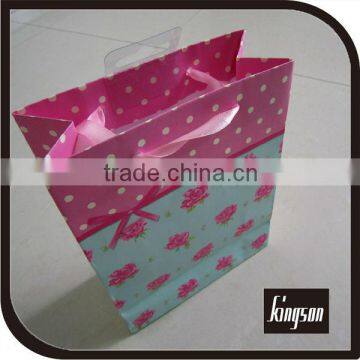 cotton handle gift paper bag,Custom Design Printed Shopping Kraft Paper Bag