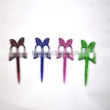 butterfly colourful stainless steel cuticle baby nail scissors