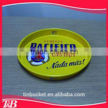 round tin tray,metal serving tray wholesale