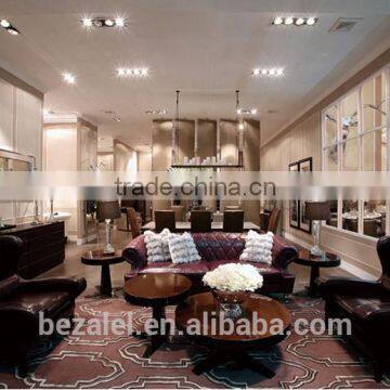Glass Top Stainless Steel Marble Tea Table Series Marble Living Table