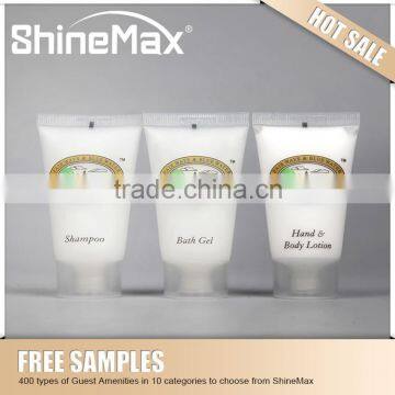 cheap travel cosmetic set /5 star brown oval bottle hotel shampoo /hotel toiletries suppliers