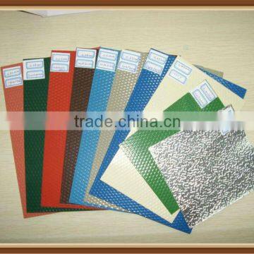 Embossed coated aluminum coil-sizes