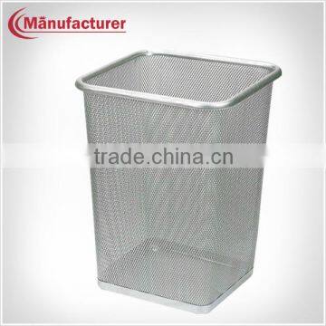 Wholesale bulk quantity indoor paper dust bins/stackable metal wire trash bin