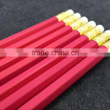 High Quality HB Hexagonal Rubber Tip 7 Inch Wooden Lapices Pencil photo-2