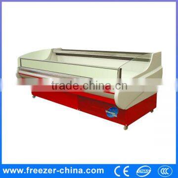 Commercial economic type fresh meat products cabinet fresh display cabinet