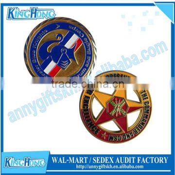 Die casting company logo metal enamel coin