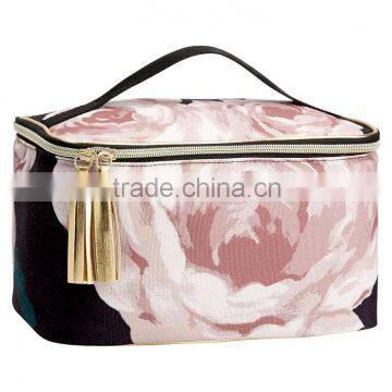 Floral Makeup Travel cosmetic case bag