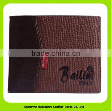 Handmade Fashion Bifold Wallet 100% Cowhide Men Wallet Leather 16919