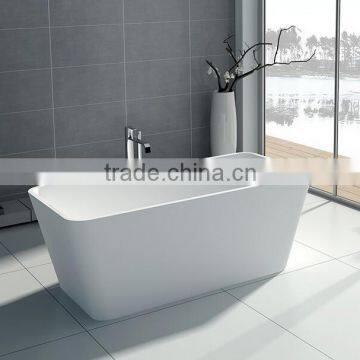 Custom size acrylic solid surface bathtub / stone resin bath tubs,Artificial Stone freestanding Bathtub