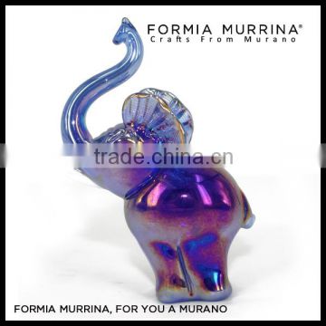 Solid Glass Elephant Murano Glass Animals for Wedding or Home Decor