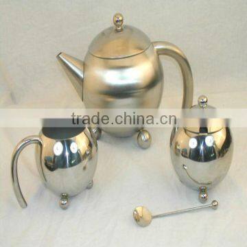 stainless steel tea pot sets