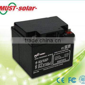 <MUST Solar>Top Quality Sealed Lead Acid deep cycle Battery 6V/12V 60AH/70AH/80AH