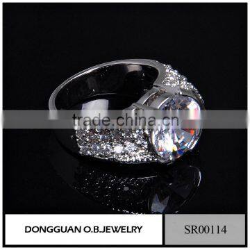 316l Stainless Steel Ring Butterfly Ring In Silver Jewelr With Colorful Cz photo-5