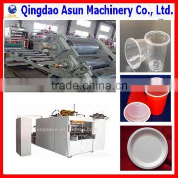 machine for making disposable cup and plates/disposable plastic cups making machine