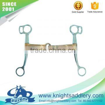 SS Breaking Walking Racing Bit With Copper Jointed Mouth