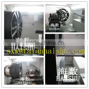 Automotive wheel lathe for repair wheel