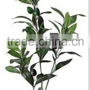 decorative plant 3 stems silk Olive branch(3 fruits)