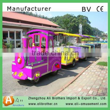 Popular entertainment equipment kids fun amusement fairground rides electric train trackless train