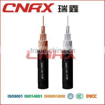 made in china yueqing ruixin group copper core pvc / pe / xlpe insulated Aerial cables