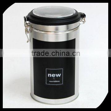 round coffee tin box/cheap customized coffee tin box/Coffee tea tin box metal tin box