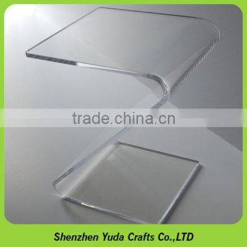 Small transparent acrylic coffee table clear acrylic Z table