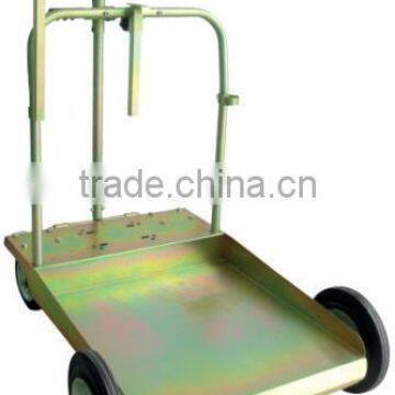 Color zinc plated drum trolley